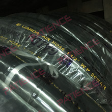 出售高壓高耐磨耐壓壓縮空氣軟管黑色DN22橡膠布紋水管氣管