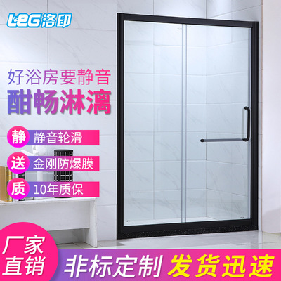 佛山厂家钢化玻璃简易淋浴房 移门工程酒店淋浴房设计安装生产|ms