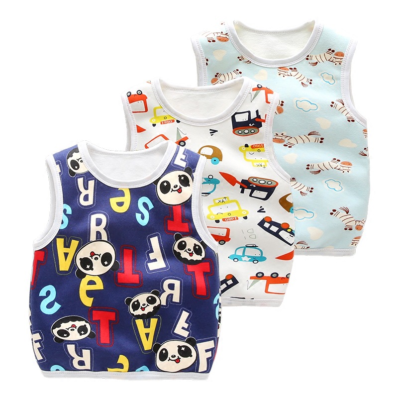 2020儿童马甲男冬季女宝宝薄绒背心婴儿小童保暖马夹冬装男童冬装|ms