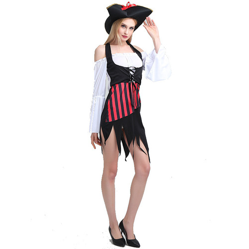 Cosplay Halloween adult costume performance suit pirate role play suit adult Caribbean pirate attire
