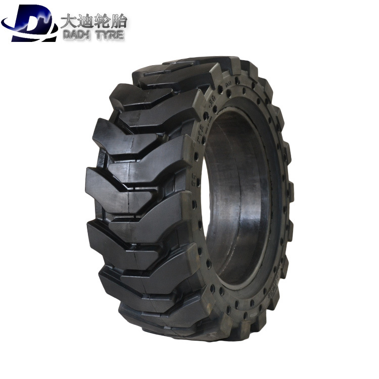 滑移装载机实心轮胎30x10-16 33x12-20大迪减震带轮胎深花纹