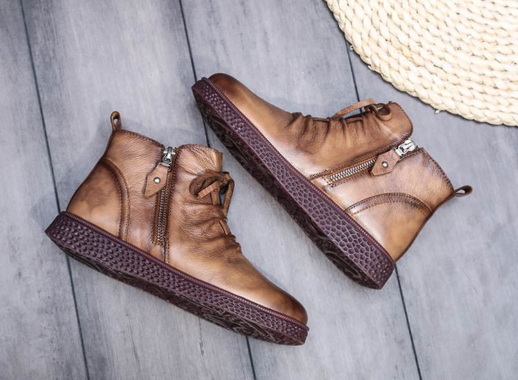 Bottes femme en En cuir - Ref 3355105 Image 17