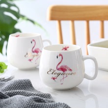 火烈鸟陶瓷杯马克杯家用水杯牛奶杯咖啡杯早餐杯子情侣杯茶杯杯子