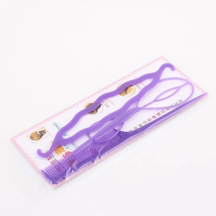 Value-for-value hair curler 4-piece combination hair curler hair puller hair salon ball head tool suit stall 2 yuan store