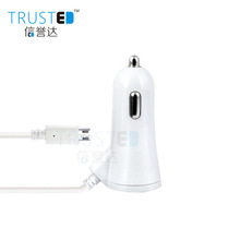 厂家直销新款双USB车充5V2.4AA车充私模电镀圈车载充电器UC244