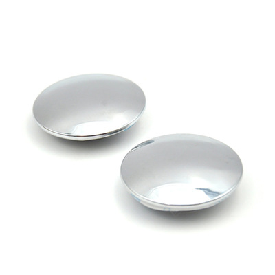电镀款无边框塑料车载盲点镜 镜像级电镀工艺可旋转小圆镜