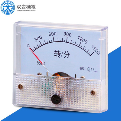 85C1-转/分模拟指针式测速仪表DC4-20MA显示仪表1500RPM 转/分