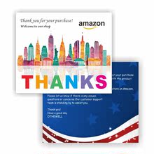 Thẻ dịch vụ hậu mãi tiếng Anh Amazon khen ngợi thẻ ebay Tiếng Anh cảm ơn nhà sản xuất thư tùy chỉnh in Thẻ khen ngợi sau bán hàng