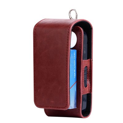 Amazon Explosive money Crazy Horse pattern Up and down iqos Leather sheath iqos Electronic cigarette holster