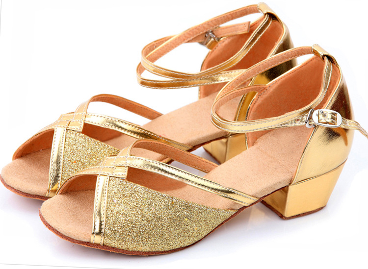 兒童拉丁舞鞋女童少兒軟底練功鞋女孩摩登舞鞋恰恰倫巴壹件代發