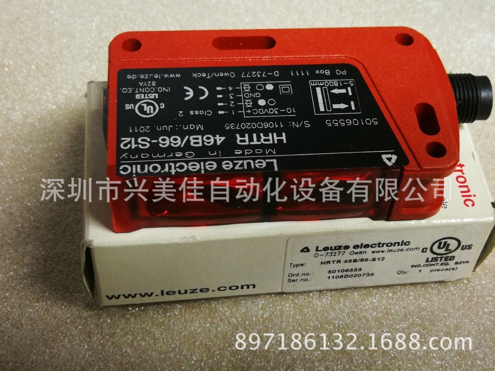 现货LEUZE劳易测传感器PRK 46B/44.01-S12全新原装正品