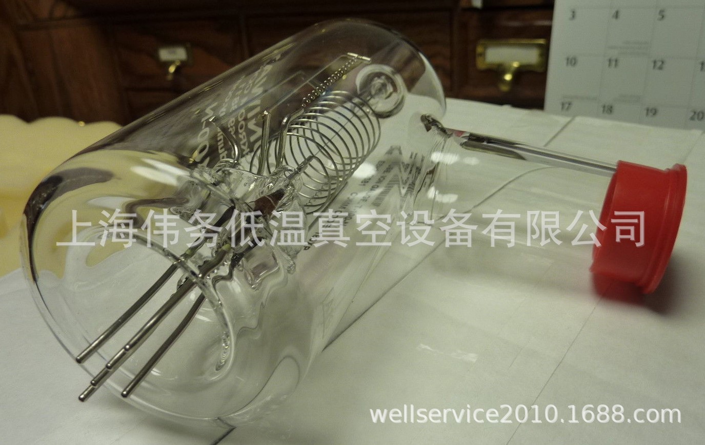 Duniway T-100-N Uncoated Glass Ion Gauge Tube, Tungsten Fila