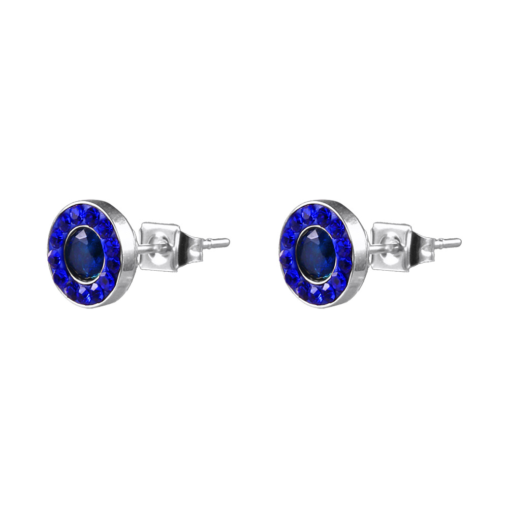 Lady Geometric 304 Stainless Steel No Inlaid 18K Gold Plated Earrings Ear Studs display picture 3