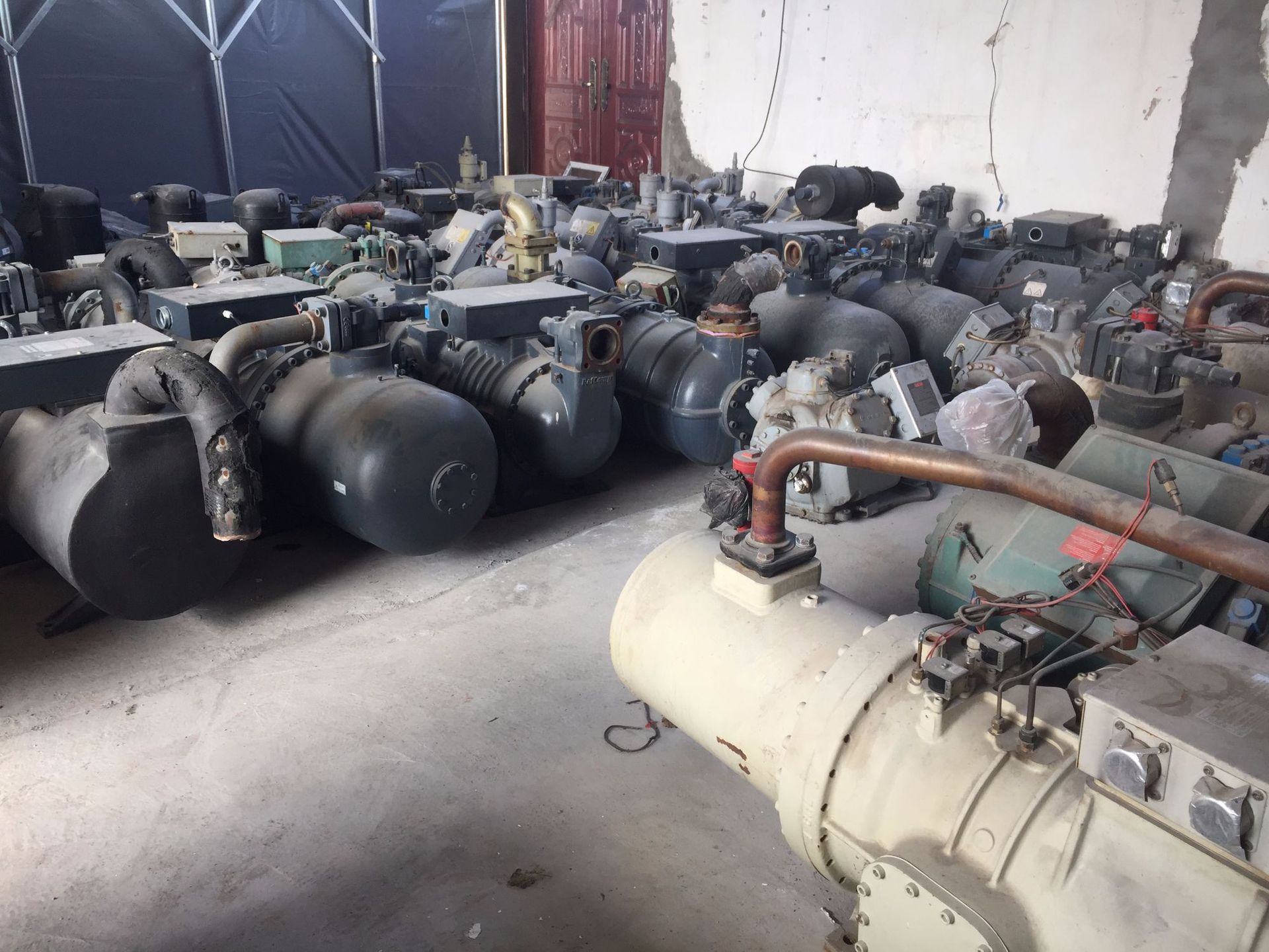 现拆机比泽尔螺杆压缩机头CSW8572-110-40P