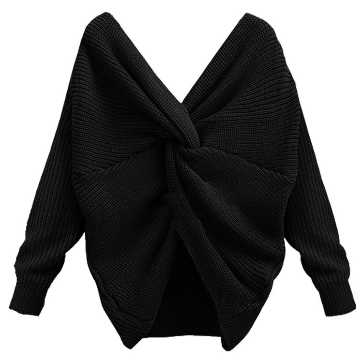 Suéter de punto de cuello redondo de longitud media para mujer, novedad de otoño e invierno 2025, ideal para el trabajo y el día a día, estilo transfronterizo, de Amazon.