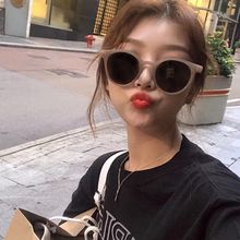 韩国ins摩卡奶茶色阿沁同款网红框复古墨镜太阳镜女