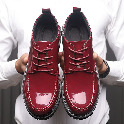 Autumn new casual men's shoes, student trendy shoes, men's leather shoes, board shoes, waterproof hiking shoes, low-top shoes