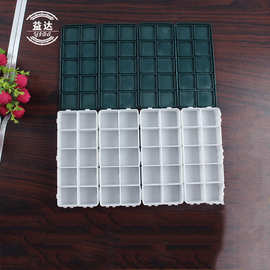 10格12格软盖方形绘画用品调色盒可拼接组合式水彩水粉塑料颜料盒