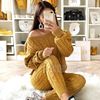 Fashion solid color suit sweater