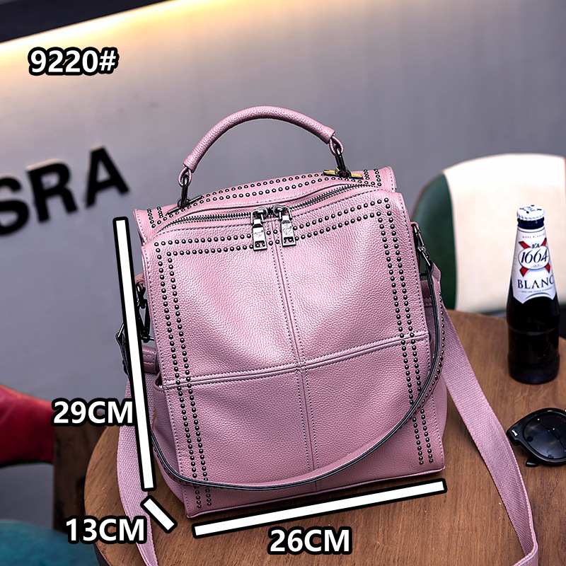 Waterproof 16 Inch Solid Color Street Women's Backpack display picture 5