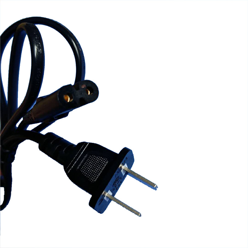 国标两扁插电源线 1.5米国标二芯插头电源线单头 两芯国标电源线|ms