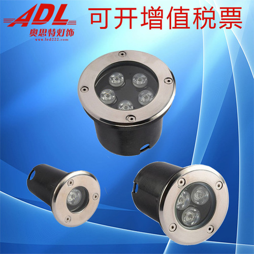 LED buried light outdoor lawn tree spotlight embedded corner stair light landscape ground spotlight waterproof 3W6W