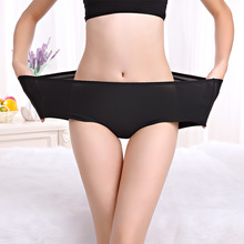 加肥加大冰丝内裤纯色胖MM200斤可穿纯棉裆大码无痕内裤批发代发