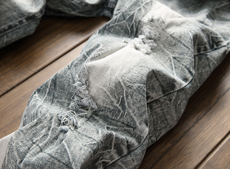 Jeans nuovi da uomo, alla moda, casual, retrò, ricamati, lavati, a gamba dritta_voghion.com