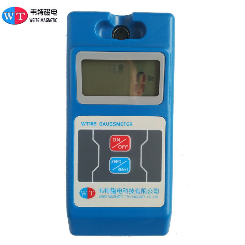 韦特WT102高斯计特斯拉计磁力检测磁铁磁性测量表面磁场测试仪