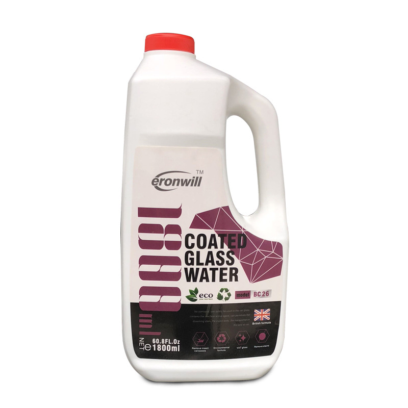 Coated Glass Wiper Fluid for Cars, All-Season Use, Coating That Repels Water, Anti-Dirt, Rain-Proof, Cleaning and Maintenance Strips