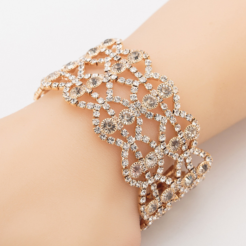 Bride Bridesmaid Casual Roman Zircon Bracelet Bracelet European and American Korean Fashion Valentine's Day Women B170