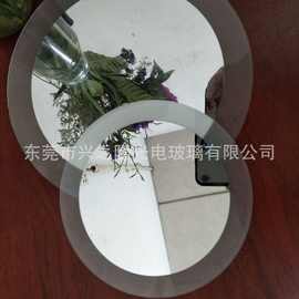 厂家热销圆形化妆镜片 优质圆形化妆浴室玻璃镜片 led化妆镜片