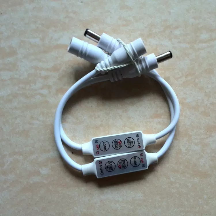 微型超薄调光控制器迷你单色灯控制器3键连接器led mini controll