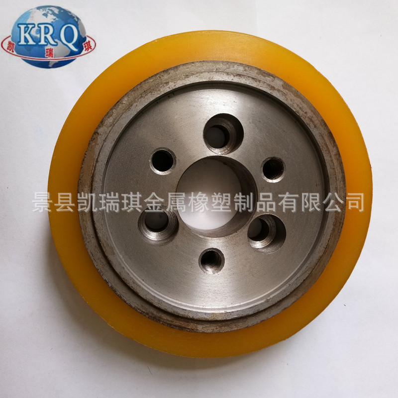 铁芯聚氨酯包胶轮@聚氨酯包胶滚轮生产定做包聚氨酯轮