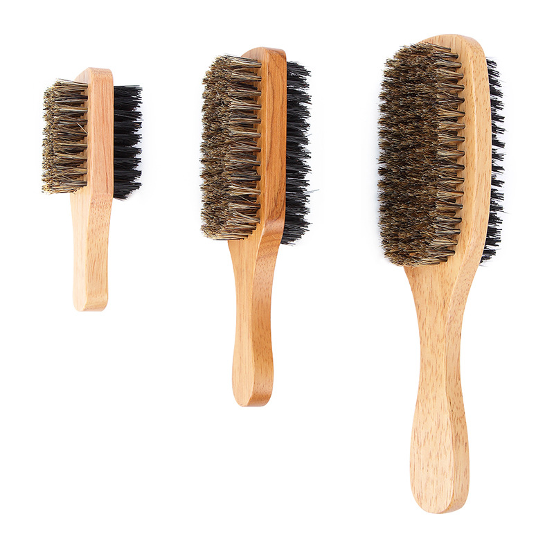 Wanmei men's beech beard brush solid woo...