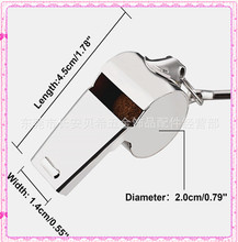 运动伙伴金属哨子不锈钢口哨 专业足球口哨