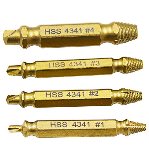 4341 broken screw extractor, screw removal and removal of broken screws, screwdriver, double-headed screw extractor