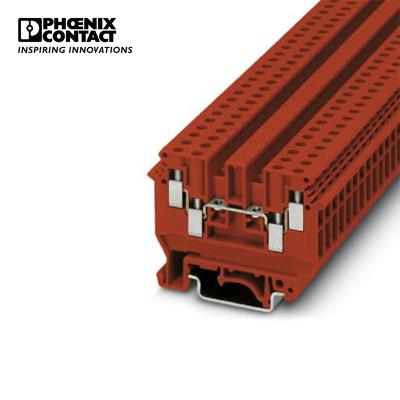 菲尼克斯 4平方螺钉连接直通式接线端子 - UDK 4 RD - 3048658-50