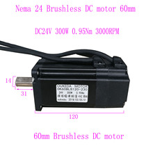 60无刷直流电机 OK60BLS126-230 24V 300W 3000RPM 0.95Nm