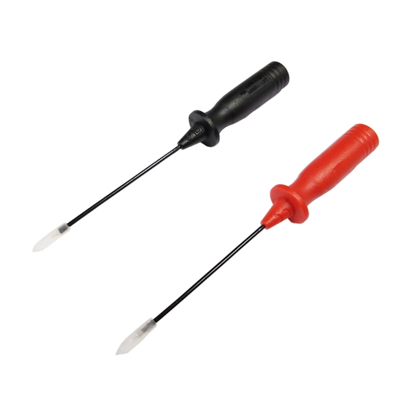 Заводской прямой зонд мультиметра 4 мм банановый разъем с дополнительным наконечником очень тонкий зонд для прокола ручка измерителя теста из нержавеющей стали