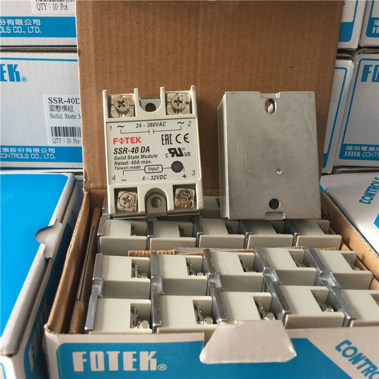 原装正品FOTEK台湾阳明单相固态继电器SSR40DA-H直流控交流固体40
