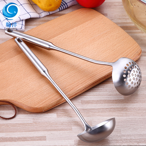 304 Hollow Handle Soup Bowl Soup Spill-Proof Thickened Stainless Steel Hot Pot Spoon Insulated Handle Gift Kitchen Utensil Custom Logo