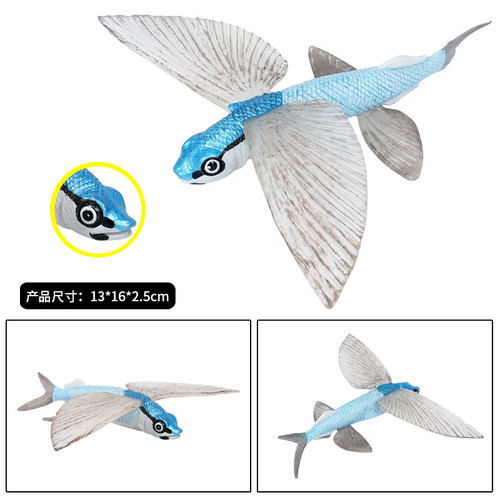 Marine life simulation aquarium static animal flying fish model wild marine animal toys undersea life