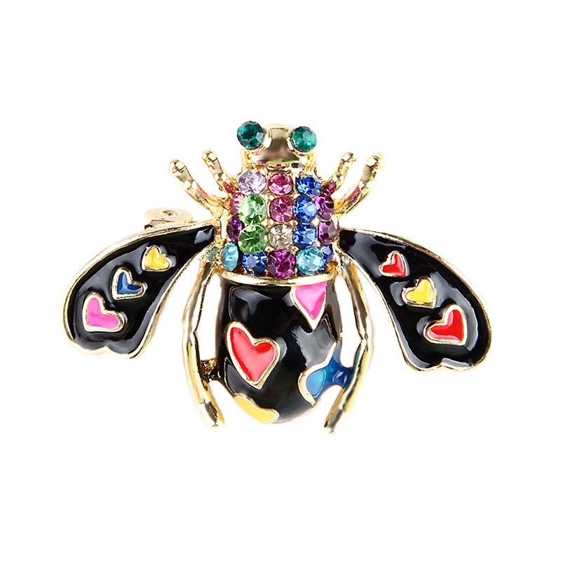 Fashion Bee Alloy Plating Artificial Rhinestones Women's Brooches display picture 1