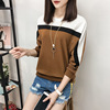 Spring fashionable long-sleeve, sweatshirt for elementary school students, Korean style, loose fit