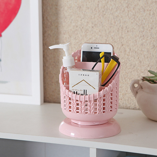 Creative and Fashion Korean Fresh Girl Cute Pen Holder Cartoon Desktop Stationery Ornament Multi-functional Storage