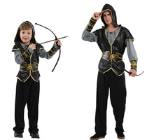 万圣节英勇侠客成人儿童森林猎人神射弓箭手亲子套装表演服装