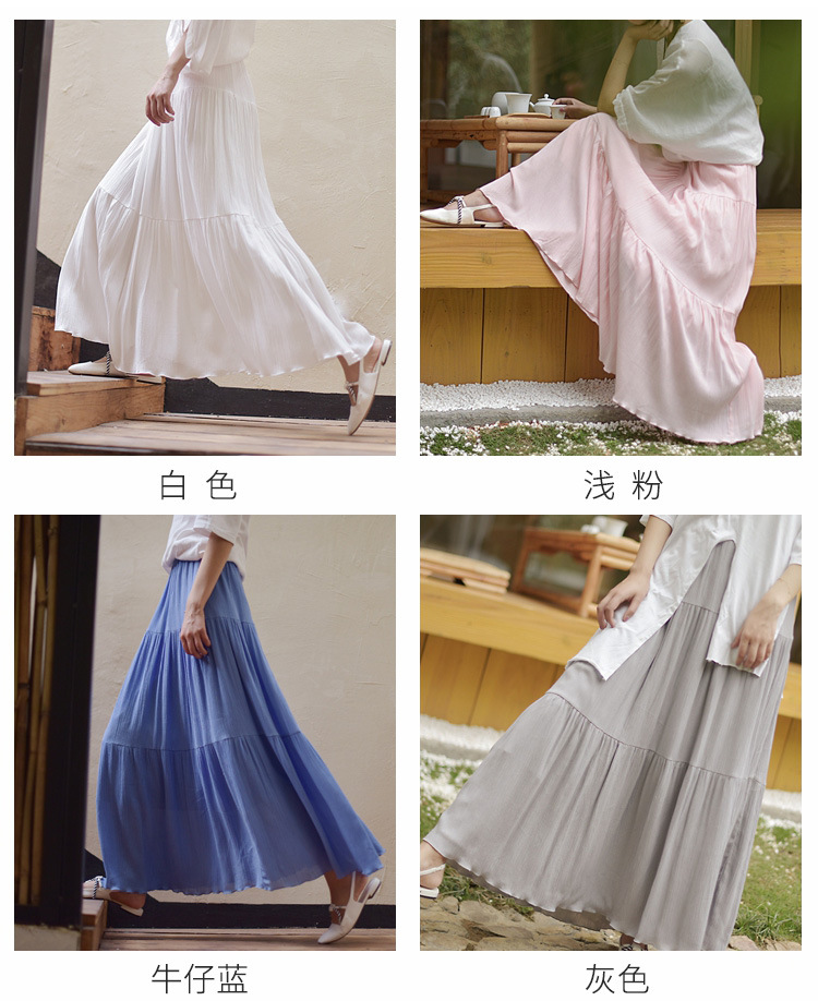 Jupe femme LACE GIRL en Coton froissé - Ref 3330038 Image 15