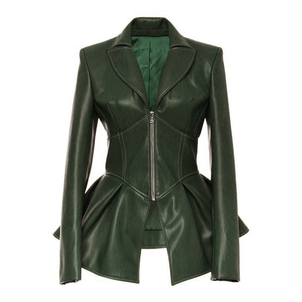 Veste en cuir femme en PU - Ref 3447477 Image 3