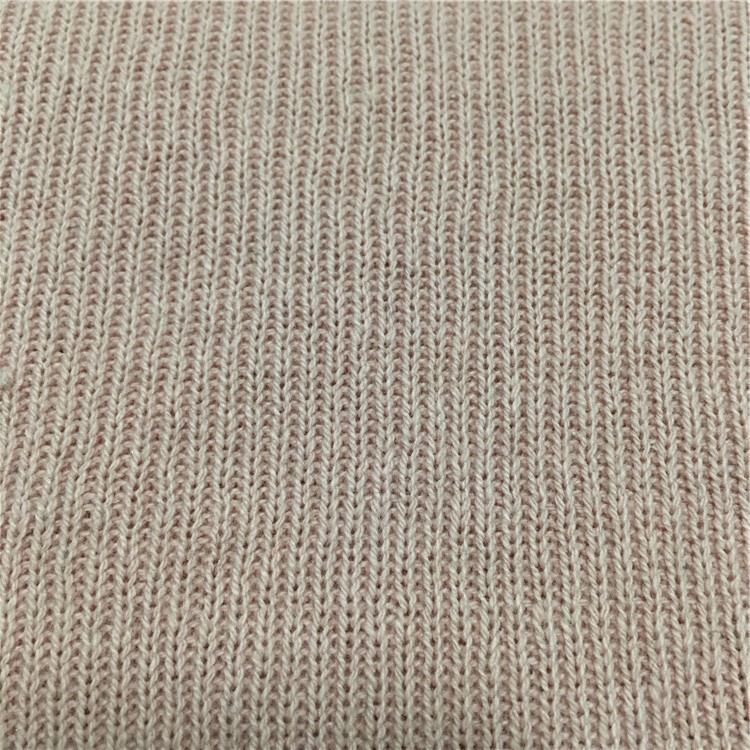 厂家供应针织粗针棉1*1罗纹 女装快时尚面料